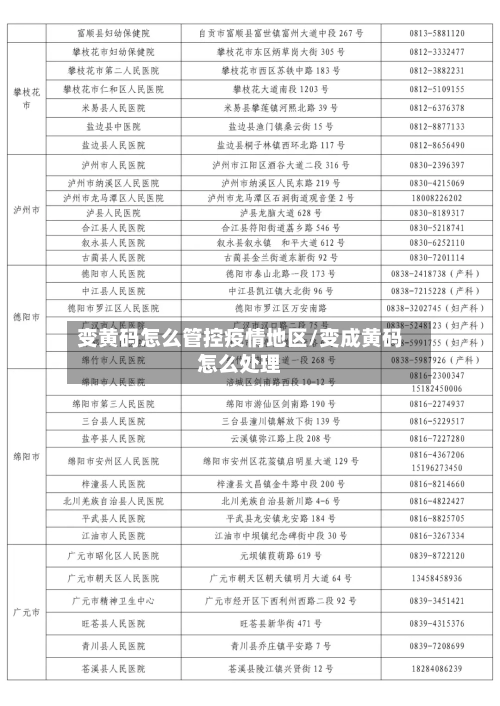 变黄码怎么管控疫情地区/变成黄码怎么处理-第3张图片