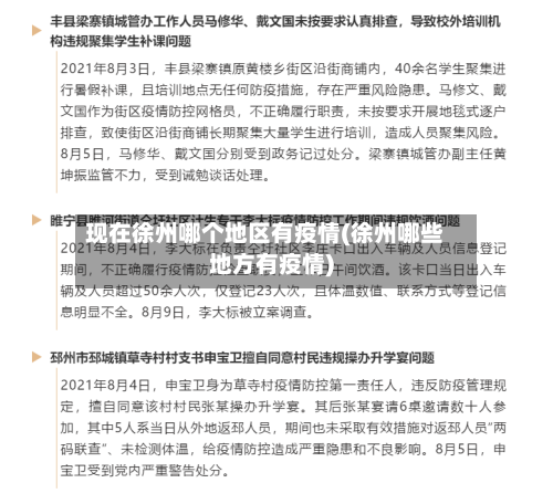 现在徐州哪个地区有疫情(徐州哪些地方有疫情)-第2张图片