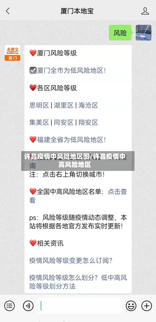 许昌疫情中风险地区图/许昌疫情中高风险地区-第2张图片