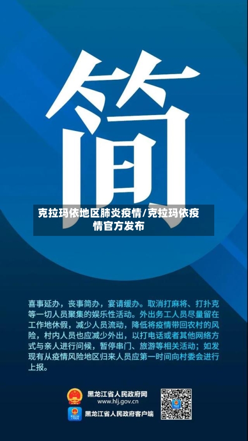 克拉玛依地区肺炎疫情/克拉玛依疫情官方发布